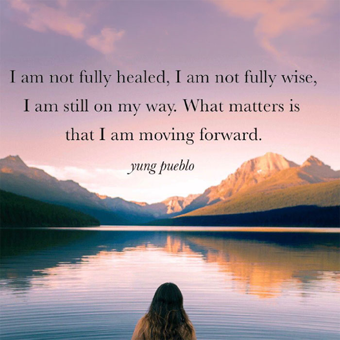 work with me Work with me photo of a quote by Yung Pueblo.